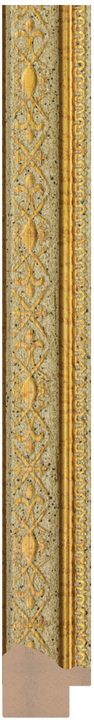 DC2521-1 Altın · Krem / Bej çerçeve profili, 25 mm