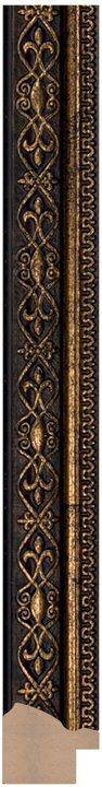 DC2521-3 Siyah · Altın çerçeve profili, 25 mm