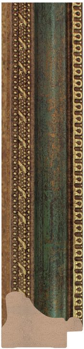 DC4127-4 Yeşil · Altın çerçeve profili, 41 mm