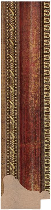 DC4127-5 Kırmızı / Bordo · Altın çerçeve profili, 41 mm