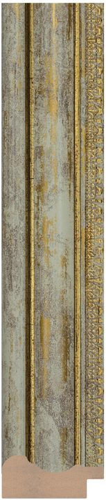 DC4218-3 Gri · Altın çerçeve profili, 42 mm