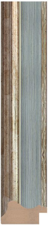 DC4221-2 Mavi · Gümüş çerçeve profili, 42 mm