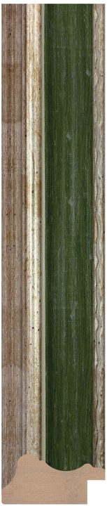 DC4221-6 Yeşil · Gümüş çerçeve profili, 42 mm