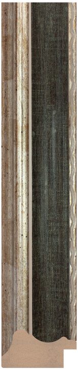 DC4221-8 Siyah · Gümüş çerçeve profili, 42 mm