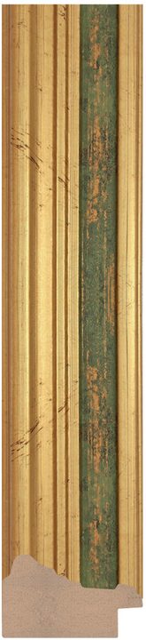 DC4527-6 Altın · Yeşil çerçeve profili, 45 mm
