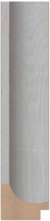 DC4534-1 Beyaz · Gri çerçeve profili, 45 mm