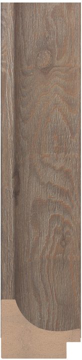 DC4534-2 Kahverengi · Gri çerçeve profili, 45 mm
