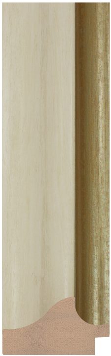 DC5932-5 Krem / Bej · Altın çerçeve profili, 59 mm
