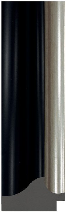 DC5932-6 Siyah · Gümüş çerçeve profili, 59 mm