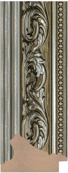 DC7040-2 Gümüş çerçeve profili, 70 mm
