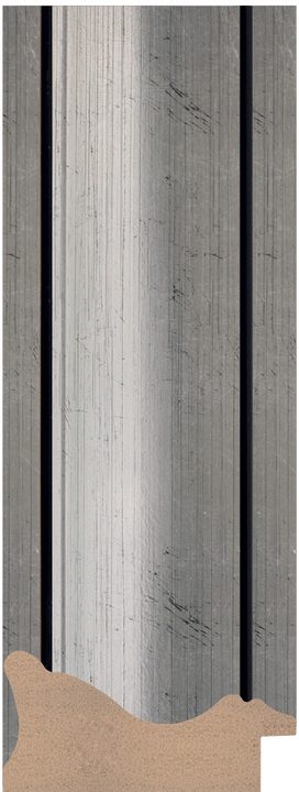 DC7437-2 Gümüş · Siyah çerçeve profili, 74 mm