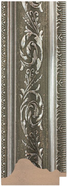 DC7533-2 Gümüş · Gri çerçeve profili, 75 mm