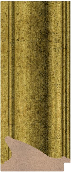 DC8342-1 Altın çerçeve profili, 83 mm