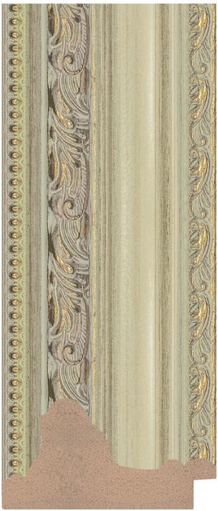 DC8544-4 Krem / Bej · Altın çerçeve profili, 85 mm