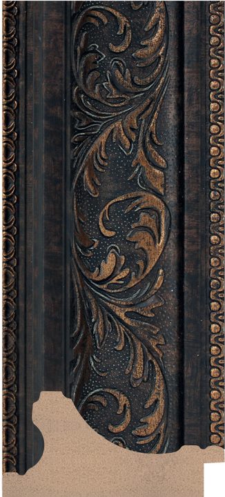 DC9545-3 Siyah · Bronz / Bakır çerçeve profili, 95 mm