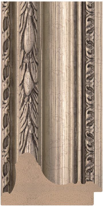 DL10804 Gümüş çerçeve profili, 105 mm