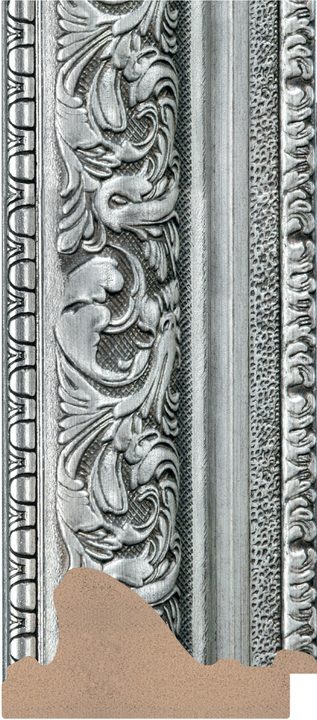 DL12502 Gümüş çerçeve profili, 126 mm