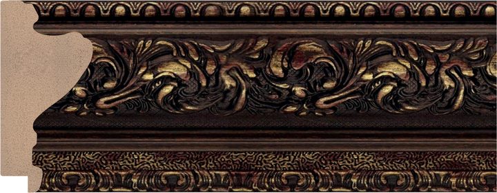DL12505 Kahverengi · Altın · Bronz / Bakır çerçeve profili, 126 mm
