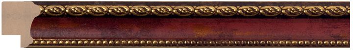 DL2066 Kırmızı / Bordo · Altın çerçeve profili, 21 mm
