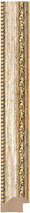 DL2753 Krem / Bej · Altın çerçeve profili, 29 mm