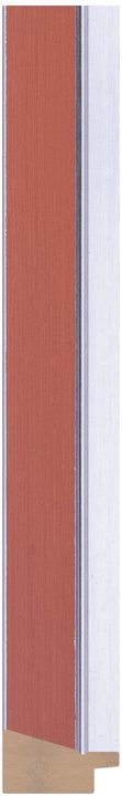 DL2860 Kırmızı / Bordo · Gümüş çerçeve profili, 28 mm