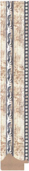 DL3903 Gümüş · Beyaz çerçeve profili, 38 mm