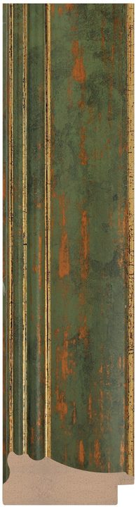 DL53010 Yeşil · Bronz / Bakır · Altın çerçeve profili, 53 mm