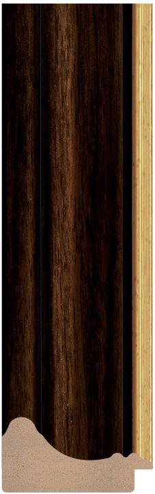 DL6233 Kahverengi · Altın çerçeve profili, 63 mm